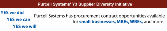 Purcell Systems' Y3 Supplier Diversity Initiative Purcell Systems' Y3 Supplier Diversity Initiative